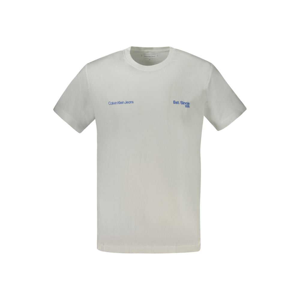 Calvin Klein – Weißes Baumwoll-T-Shirt für Herren