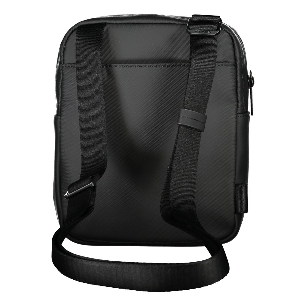 Calvin Klein – Elegante schwarze Schultertasche aus recyceltem Polyester