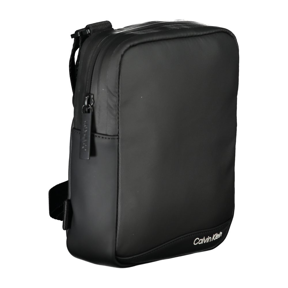 Calvin Klein – Elegante schwarze Schultertasche aus recyceltem Polyester