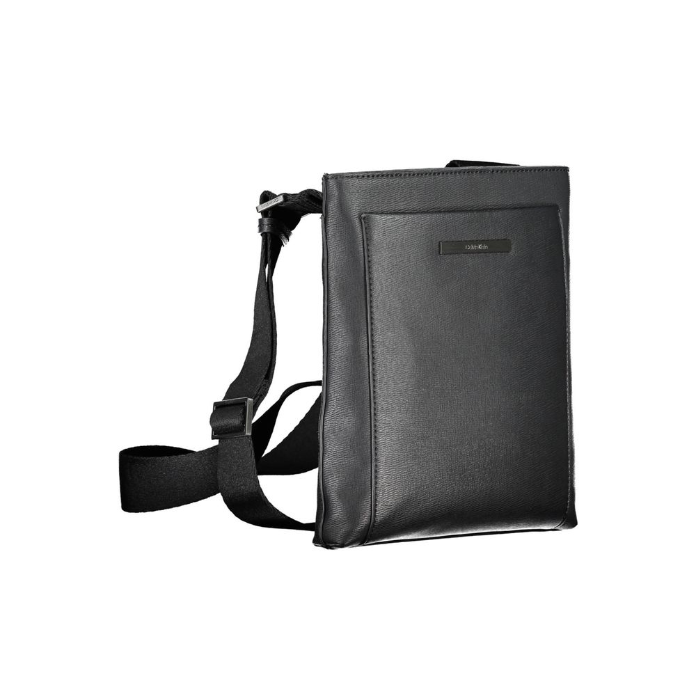 Calvin Klein – Umweltfreundliche, schwarze Umhängetasche mit Logo