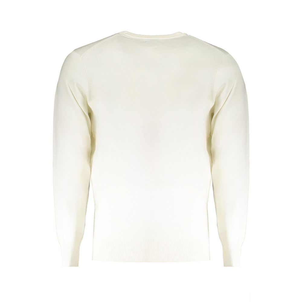 Norwegen 1963 Weißer Wollpullover für Herren