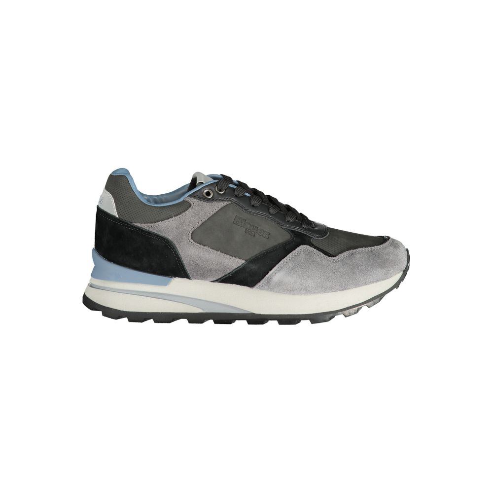 Blauer grauer Herren-Sneaker aus Polyethylen