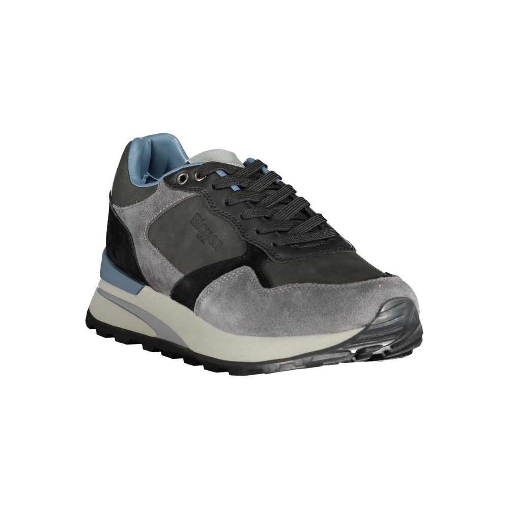 Blauer grauer Herren-Sneaker aus Polyethylen