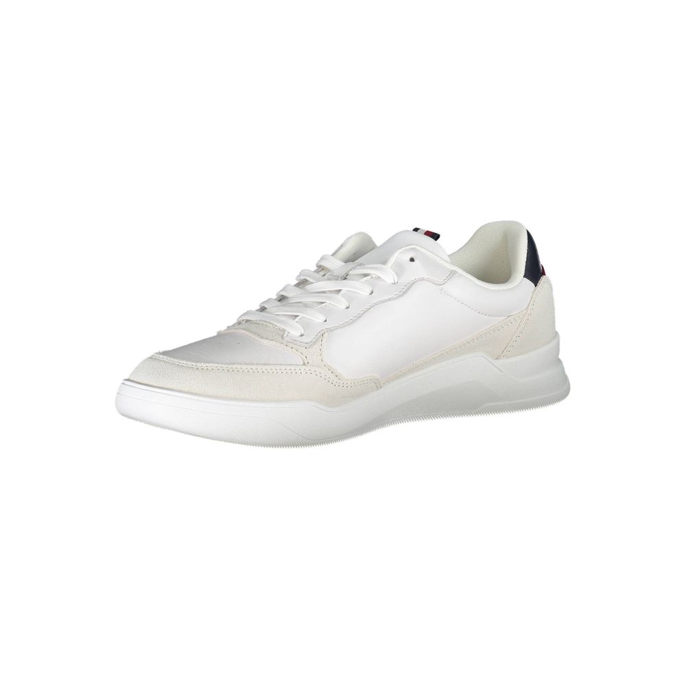 Tommy Hilfiger – Weiße Polyester-Sneaker für Herren