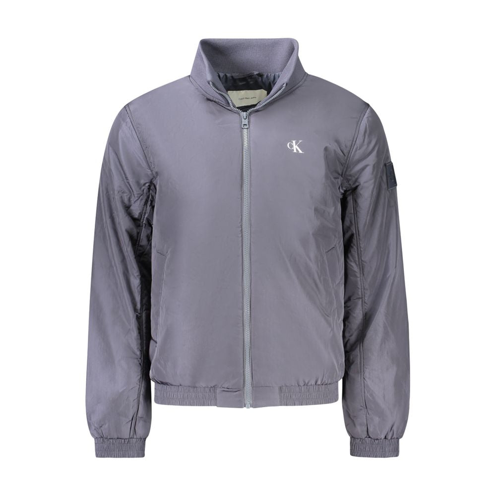 Calvin Klein – Blaue Polyamid-Herrenjacke