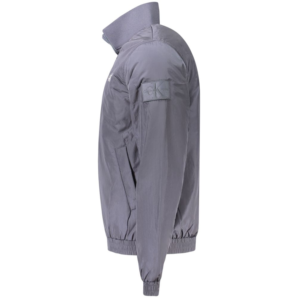 Calvin Klein – Blaue Polyamid-Herrenjacke