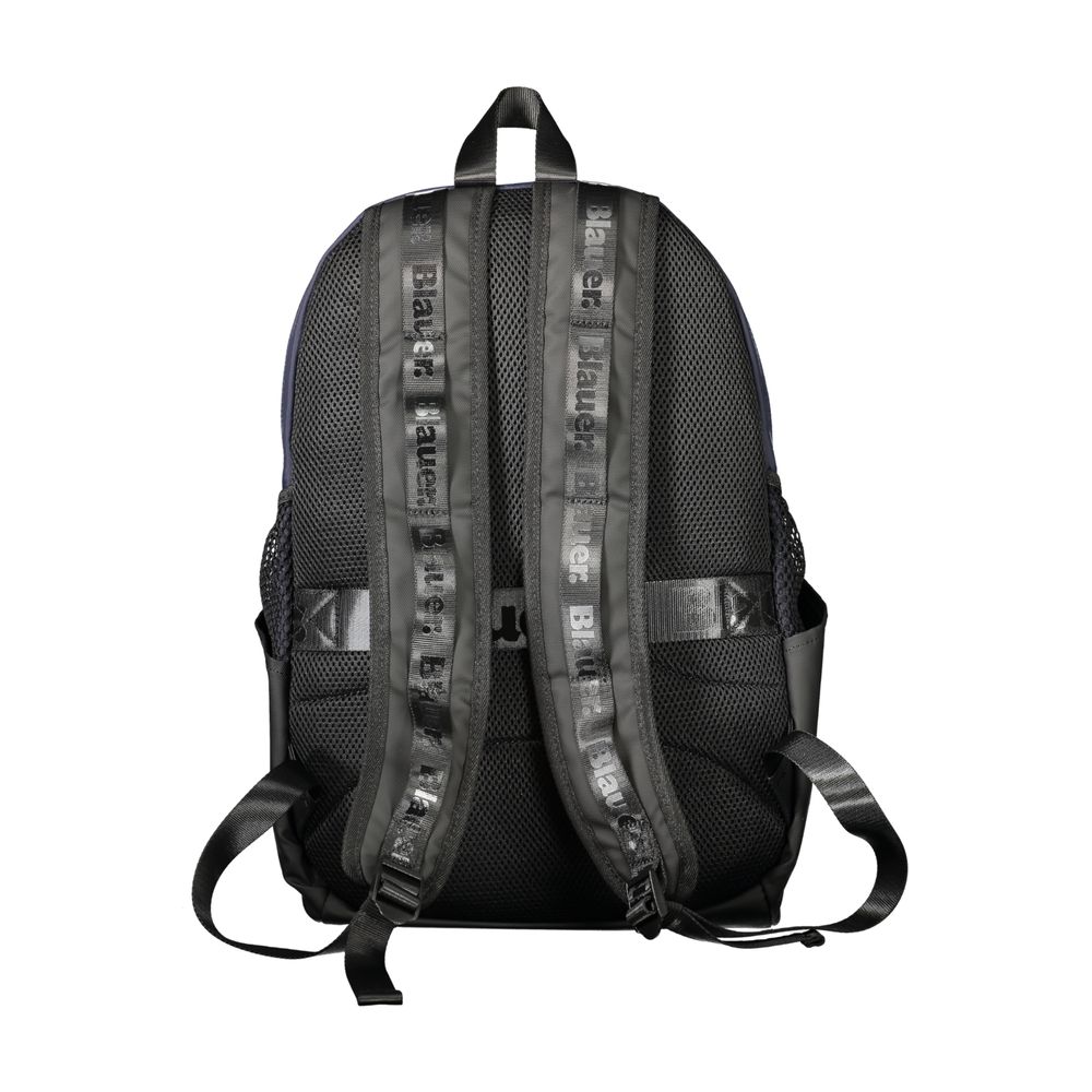 Blauer blauer Polyester-Herrenrucksack