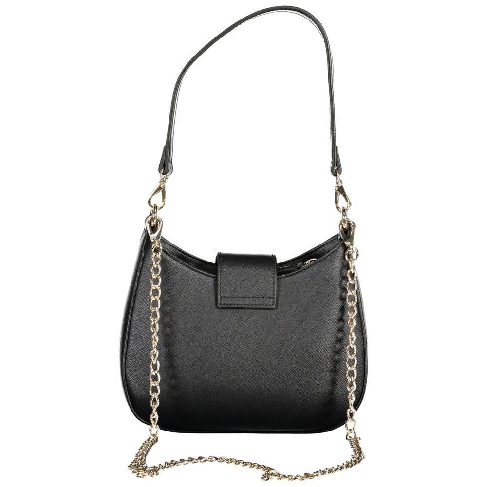 Mario Valentino Schwarze Polyethylen-Damenhandtasche