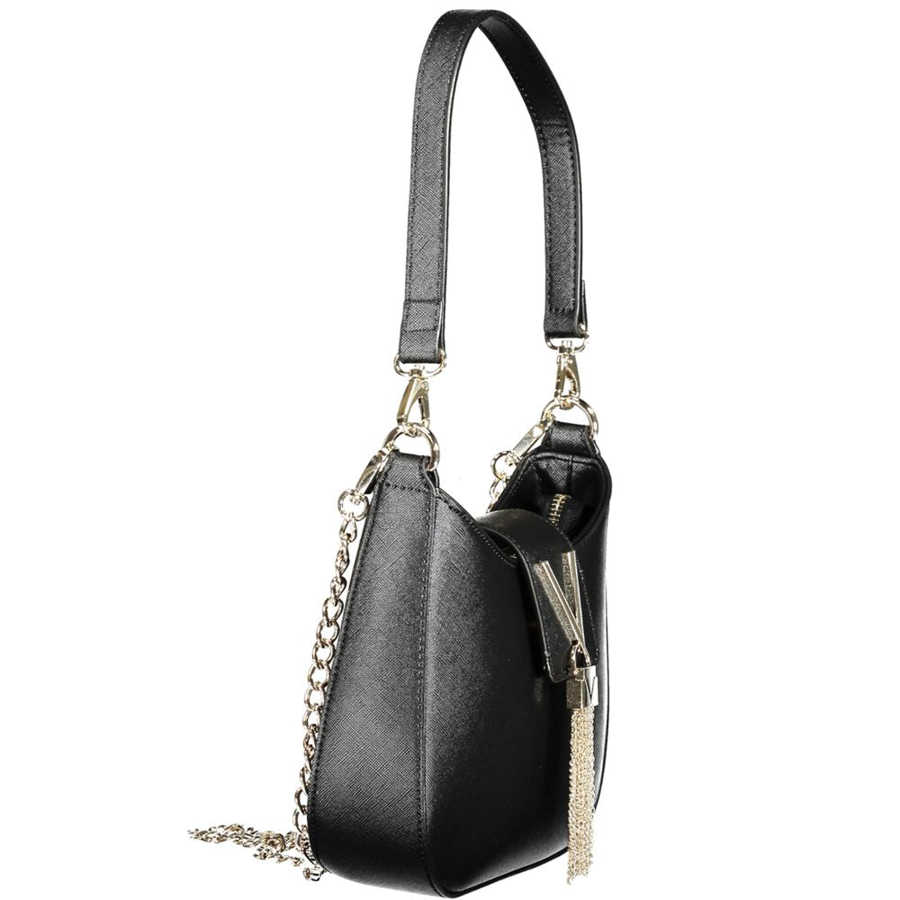 Mario Valentino Schwarze Polyethylen-Damenhandtasche