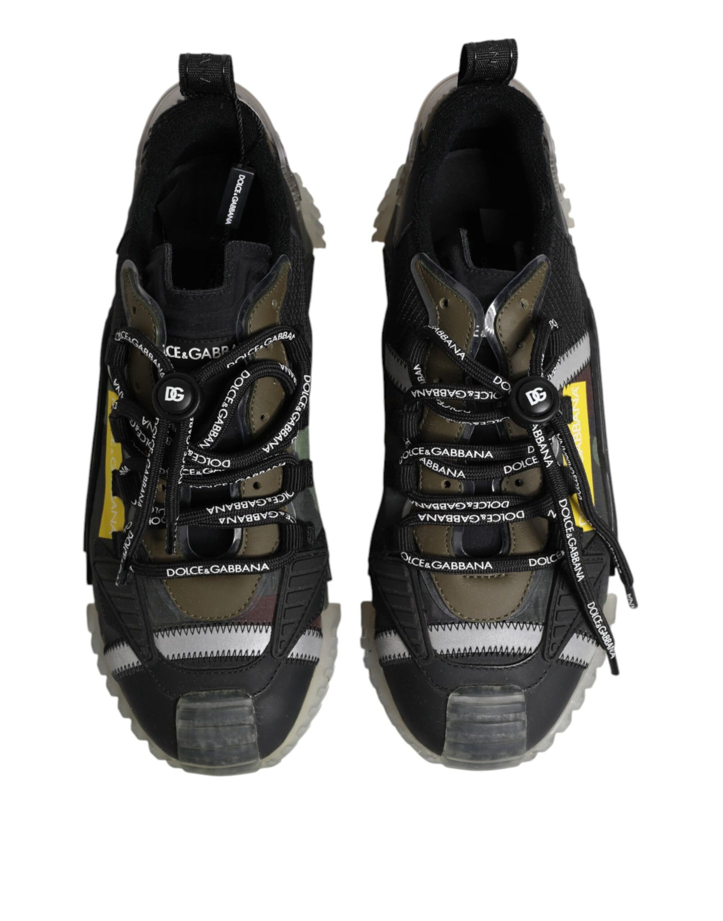 Dolce & Gabbana – Mehrfarbige Low-Top-Sneakers „NS1“ mit Schnürung