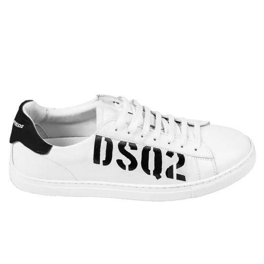 Dsquared² Sneaker aus weißem Kalbsleder
