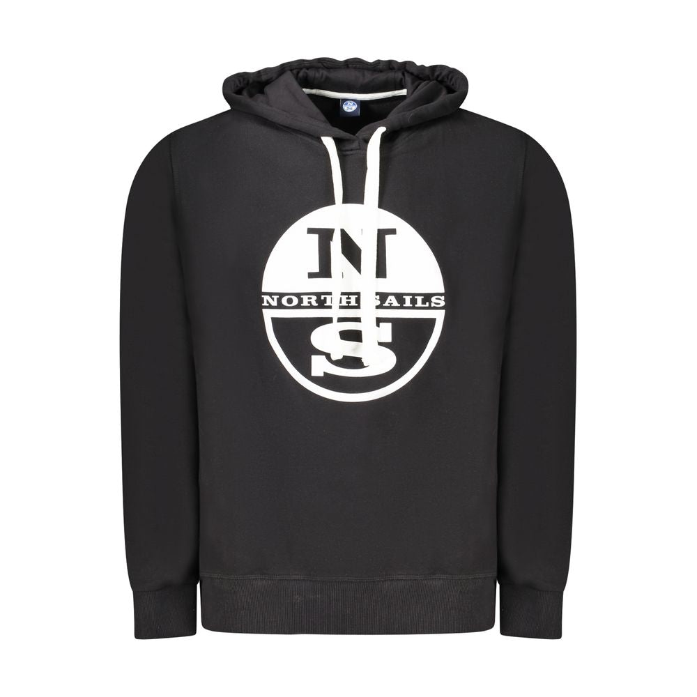 North Sails Herrenpullover aus schwarzer Baumwolle