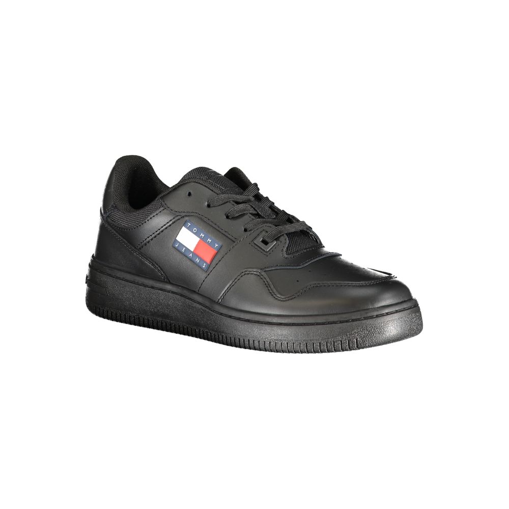 Tommy Hilfiger – Schwarze Polyester-Sneaker