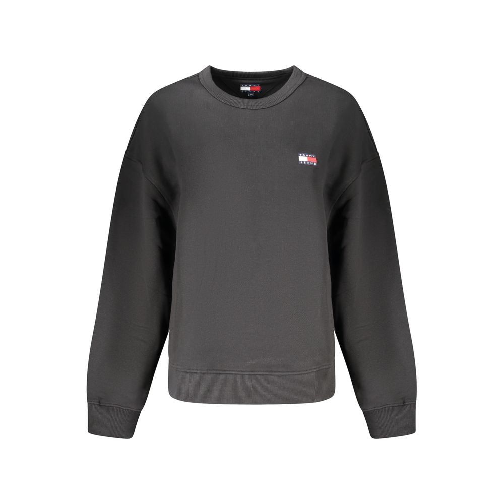 Tommy Hilfiger – Schwarzer Baumwollpullover für Damen