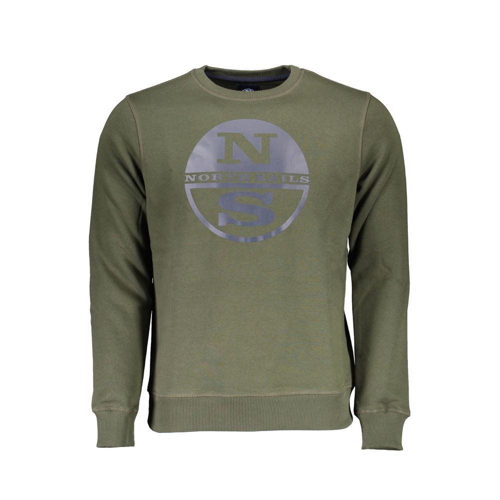 North Sails Grüner Baumwollpullover für Herren