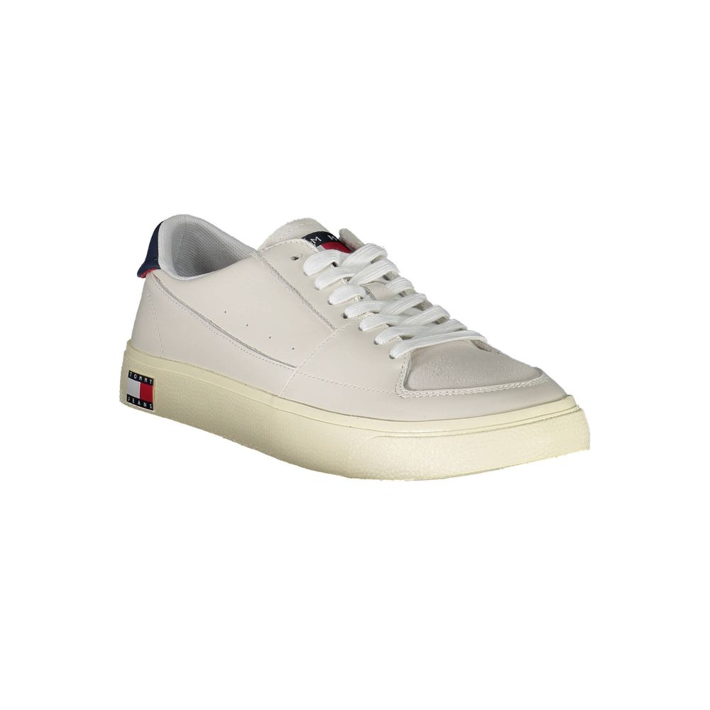 Tommy Hilfiger – Weiße Leder-Sneaker für Herren
