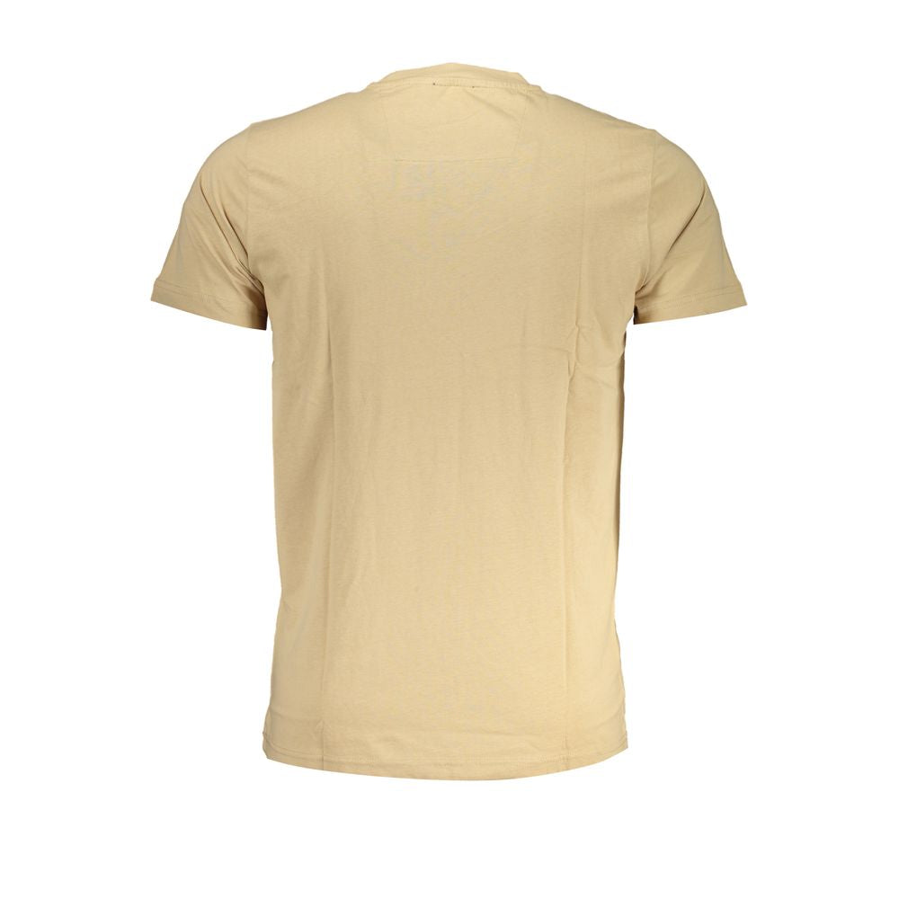 Cavalli Class – Beiges Baumwoll-T-Shirt