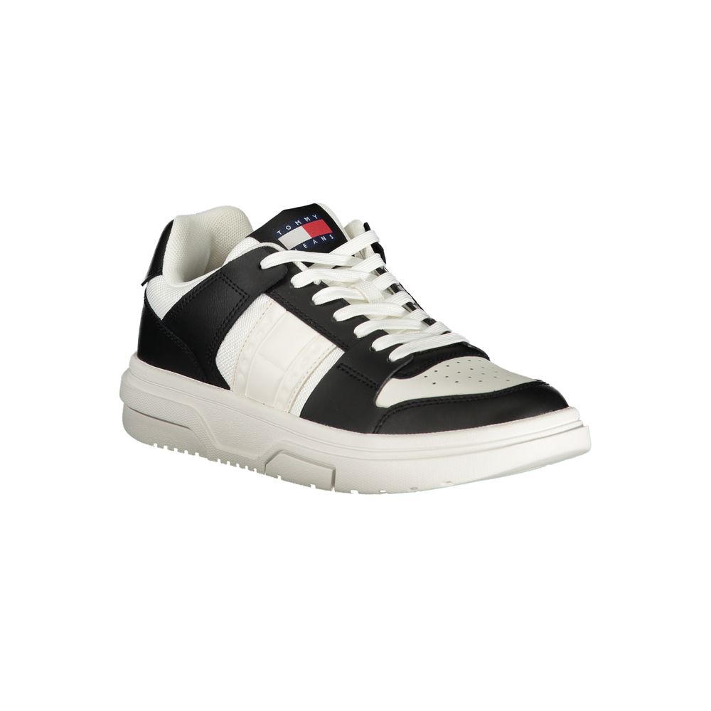 Tommy Hilfiger – Schwarze Leder-Sneaker für Damen