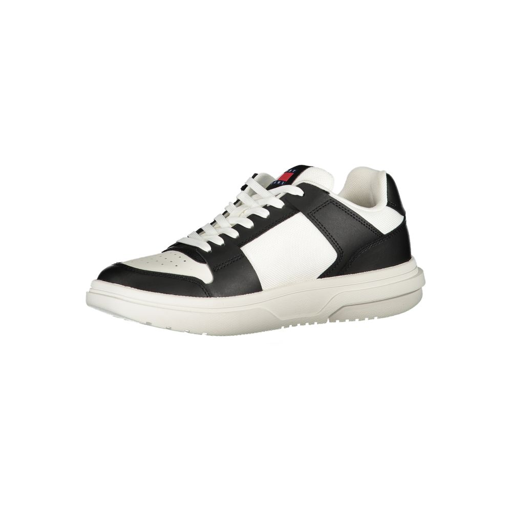 Tommy Hilfiger – Schwarze Leder-Sneaker für Damen