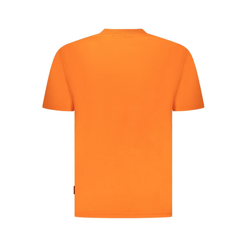 Napapijri Orange Cotton Men T-Shirt