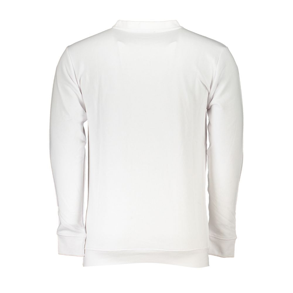 Weißer Baumwollpullover der Cavalli Class