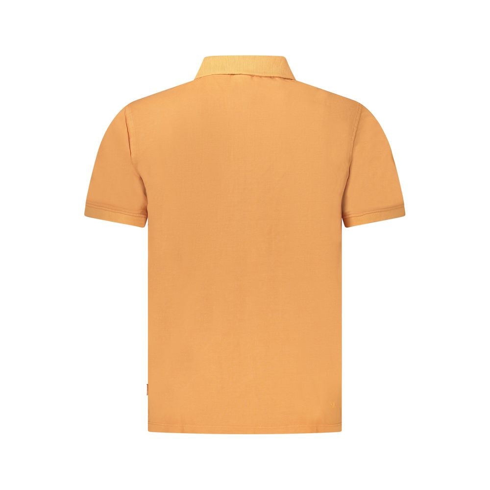 Pepe Jeans Orangefarbenes Poloshirt aus Baumwolle für Herren