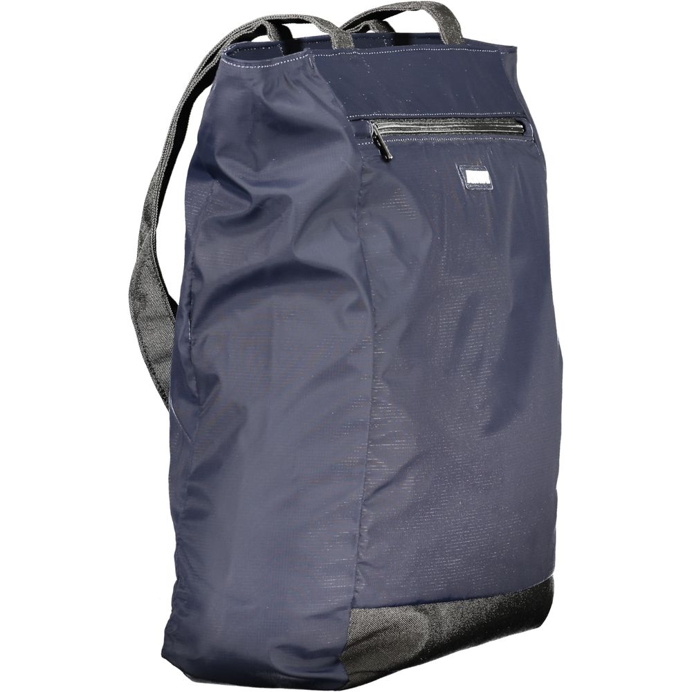 K-WAY Blaue Polyesterhandtasche