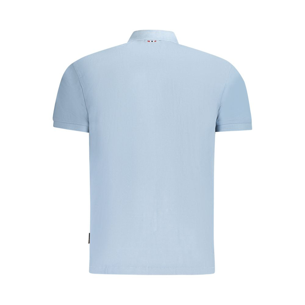 Napapijri Hellblaues Poloshirt aus Baumwolle für Herren