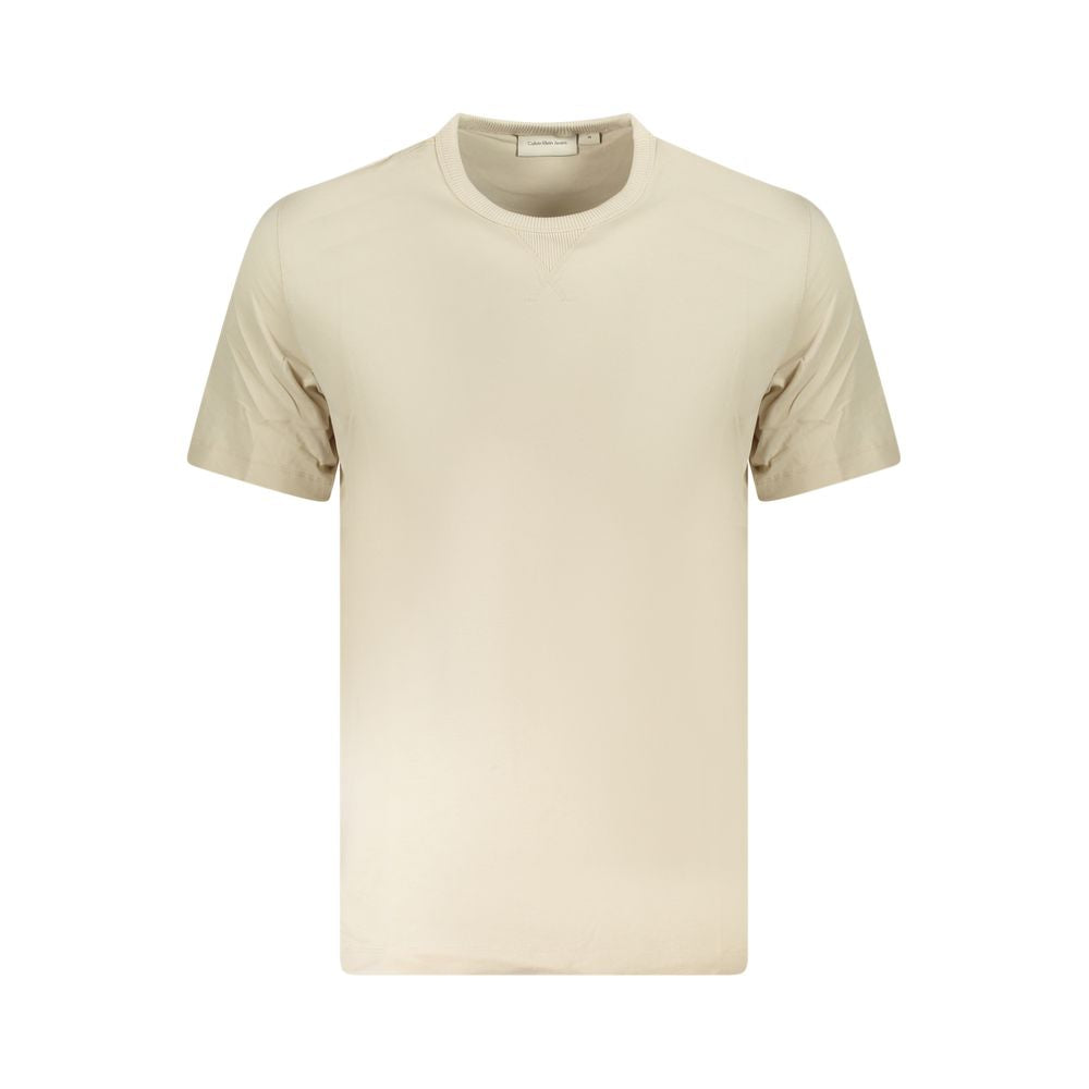 Calvin Klein Beiges Baumwoll-T-Shirt für Herren