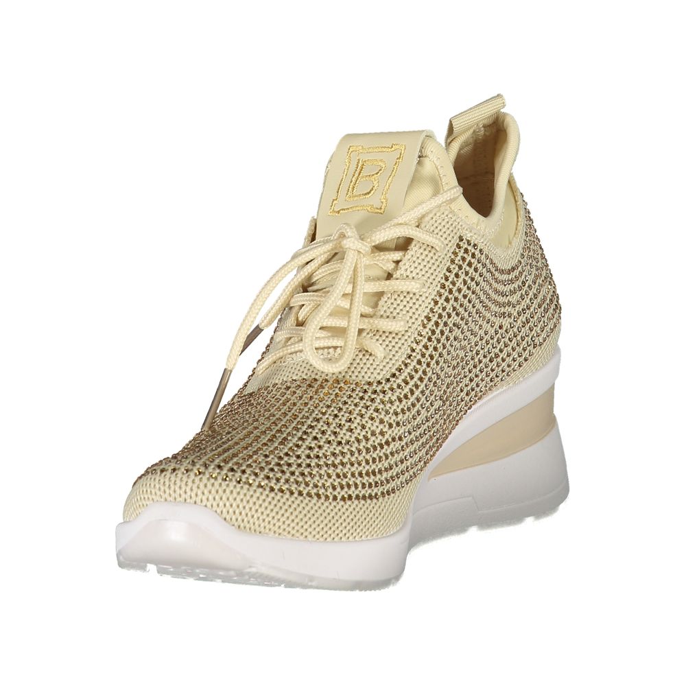 Laura Biagiotti Beige Polyester Women Sneaker
