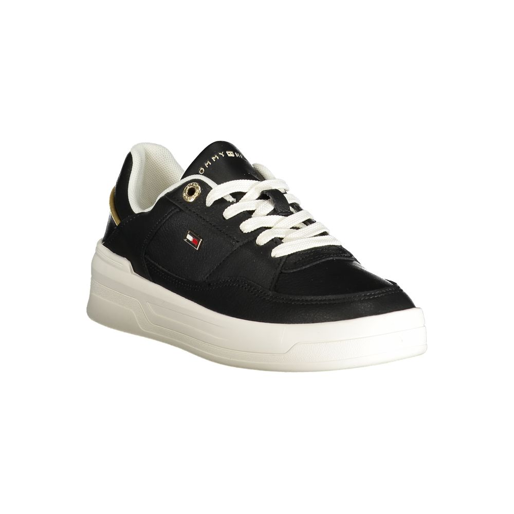 Tommy Hilfiger – Schwarze Polyethylen-Sneaker für Damen