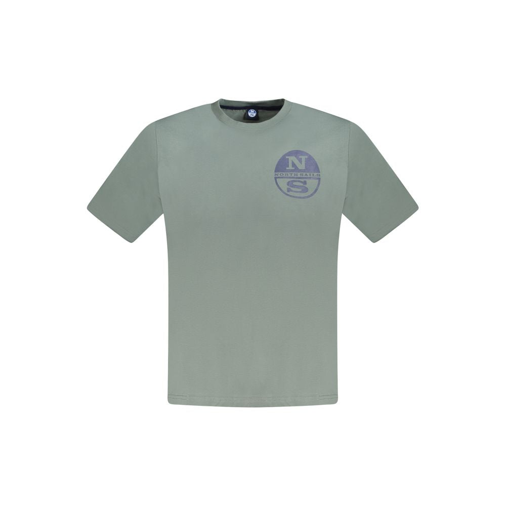 North Sails Herren-T-Shirt aus grüner Baumwolle