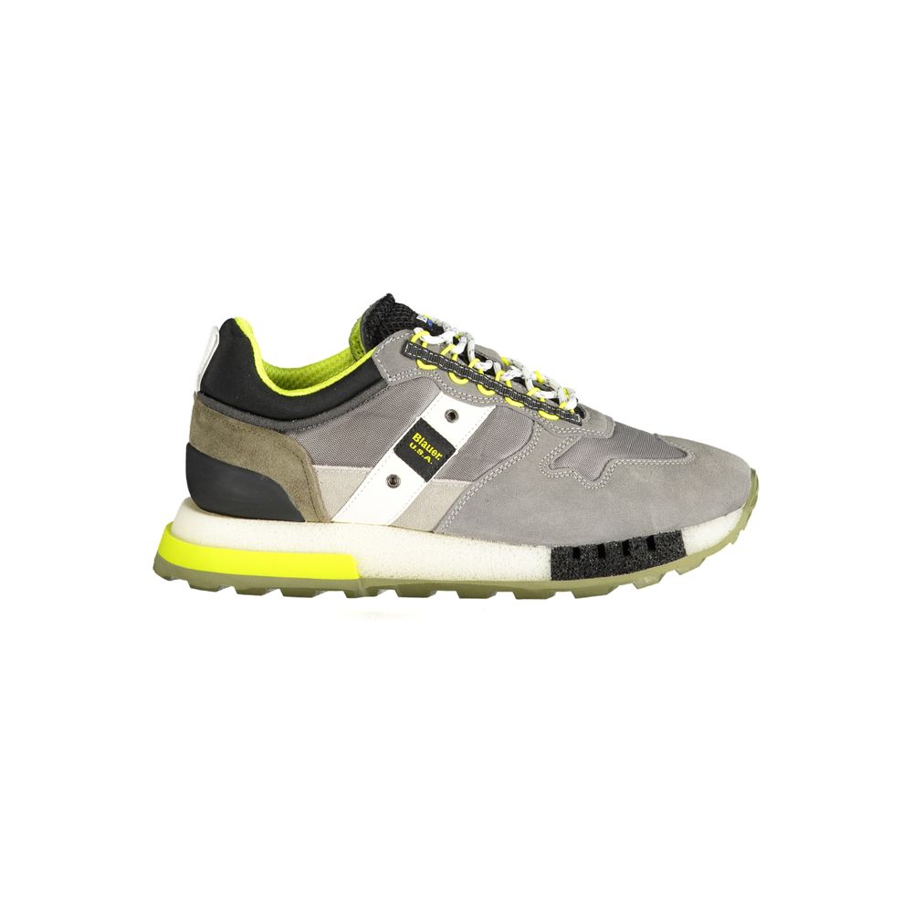 Blauer grauer Herren-Sneaker aus Polyethylen
