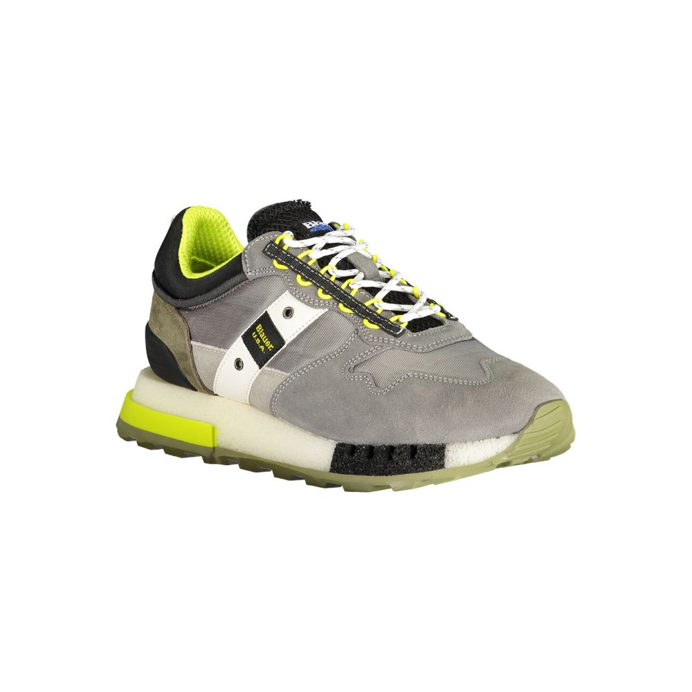 Blauer grauer Herren-Sneaker aus Polyethylen