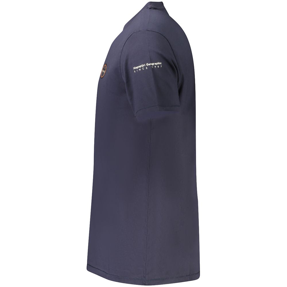 Napapijri Herren T-Shirt aus Bio-Baumwolle, Blau