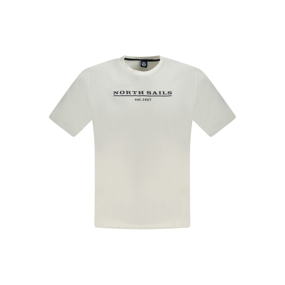North Sails Herren-T-Shirt aus weißer Baumwolle