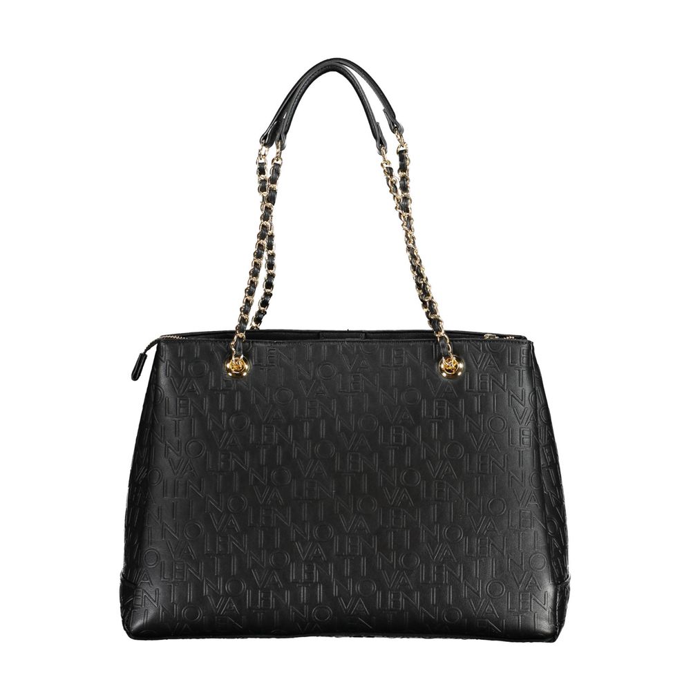 Mario Valentino Schwarze Polyethylen-Damenhandtasche