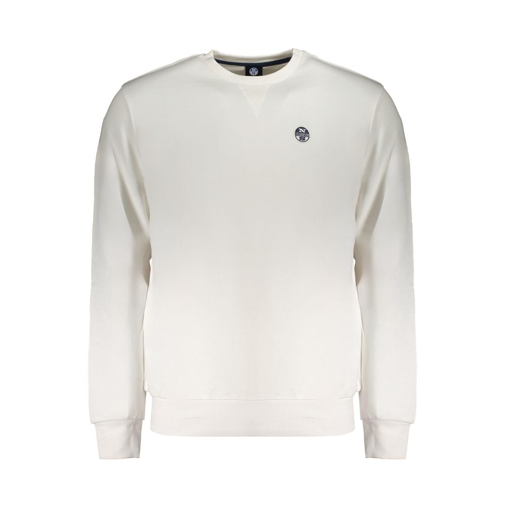 North Sails White Cotton Men Sweater