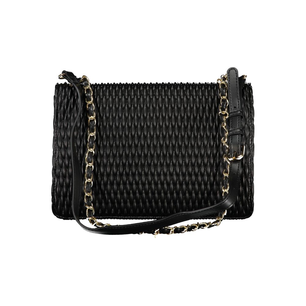 Mario Valentino Schwarze Polyethylen-Damenhandtasche