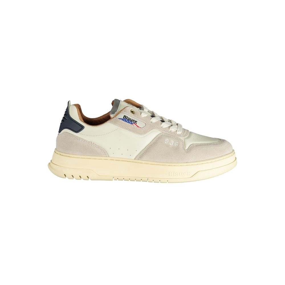 Blauer Herren-Sneaker aus weißem Polyethylen