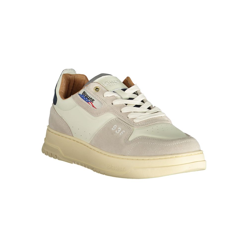Blauer Herren-Sneaker aus weißem Polyethylen