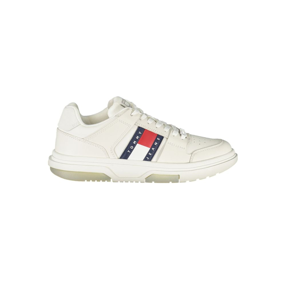 Tommy Hilfiger – Weiße Leder-Sneaker für Damen