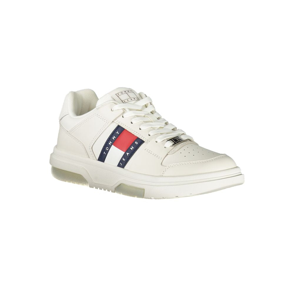 Tommy Hilfiger – Weiße Leder-Sneaker für Damen
