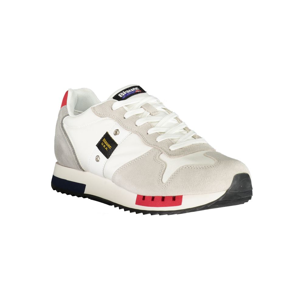 Blauer Herren-Sneaker aus weißem Polyethylen