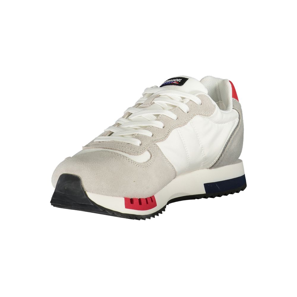 Blauer Herren-Sneaker aus weißem Polyethylen