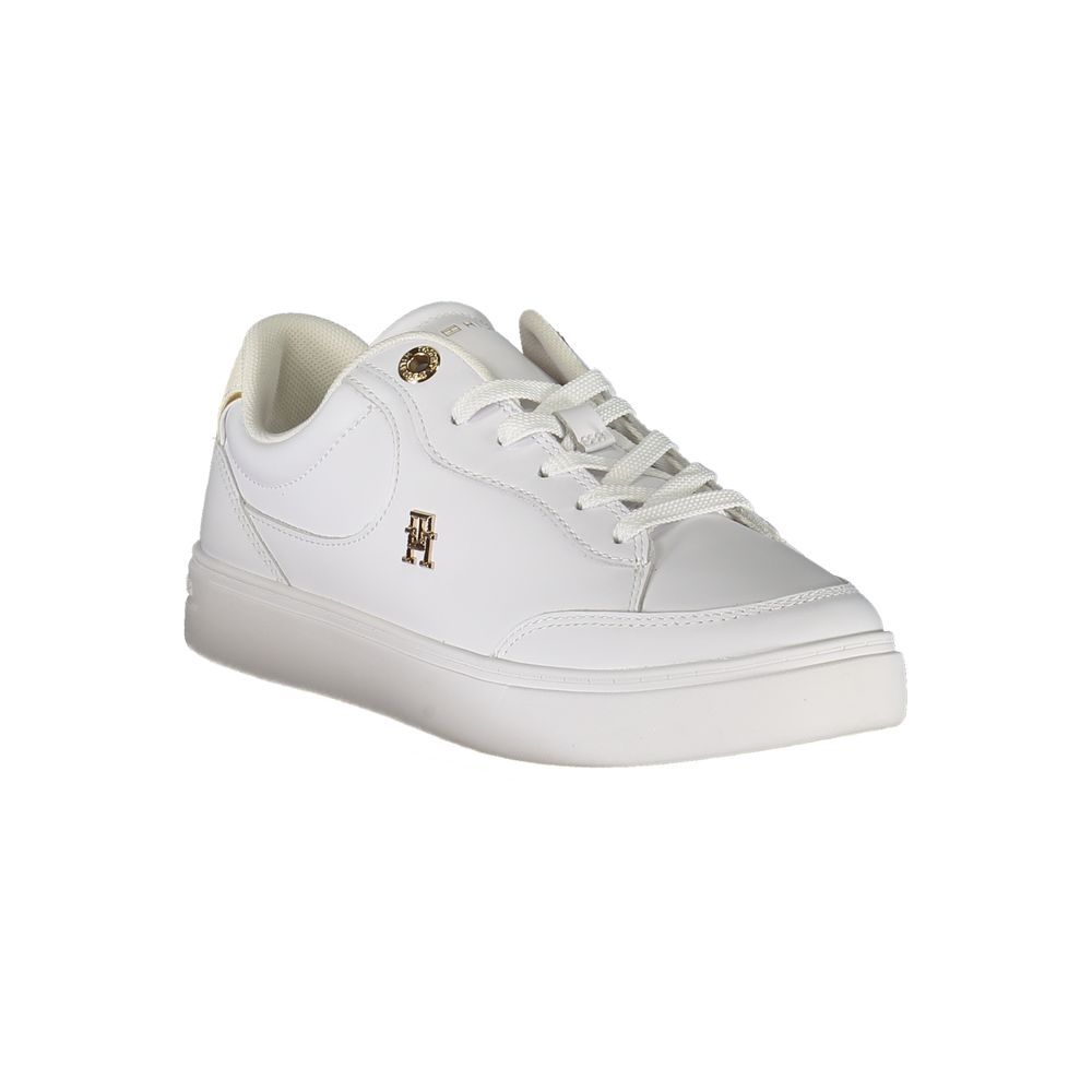 Tommy Hilfiger – Weiße Leder-Sneaker für Damen