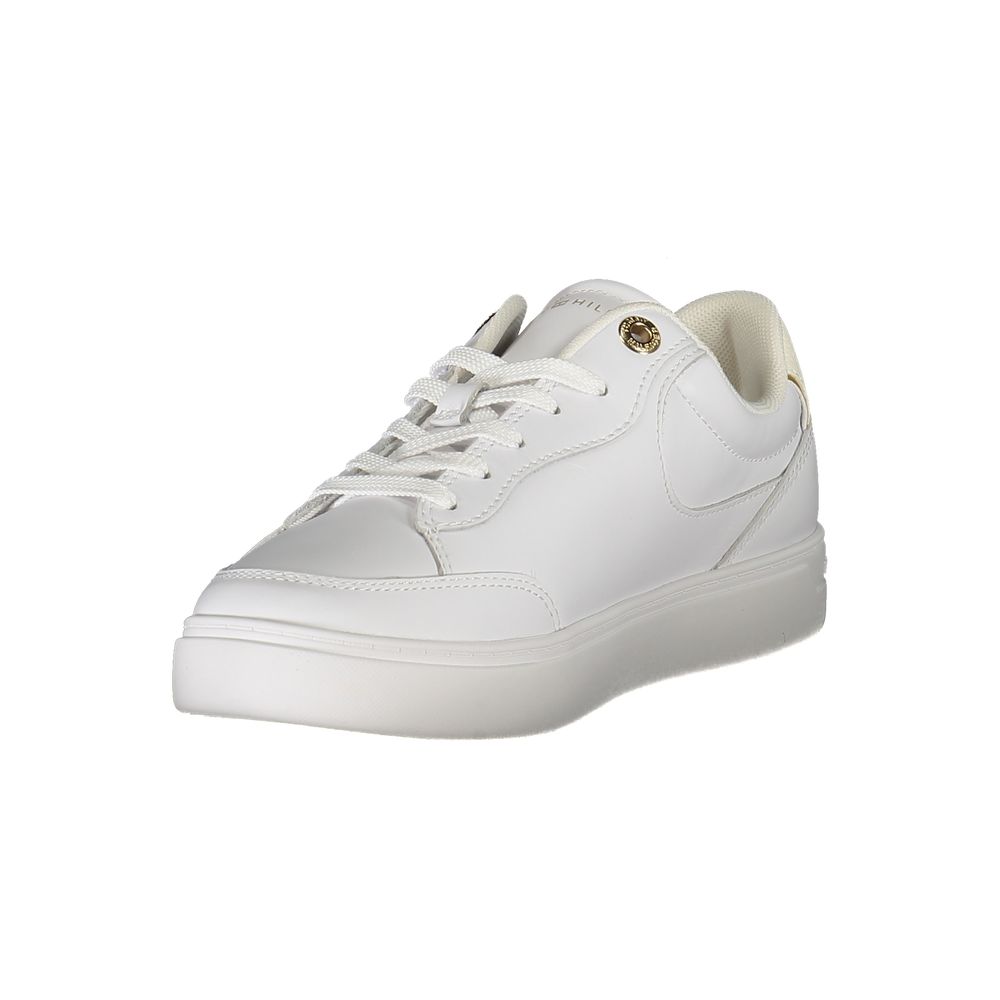Tommy Hilfiger – Weiße Leder-Sneaker für Damen