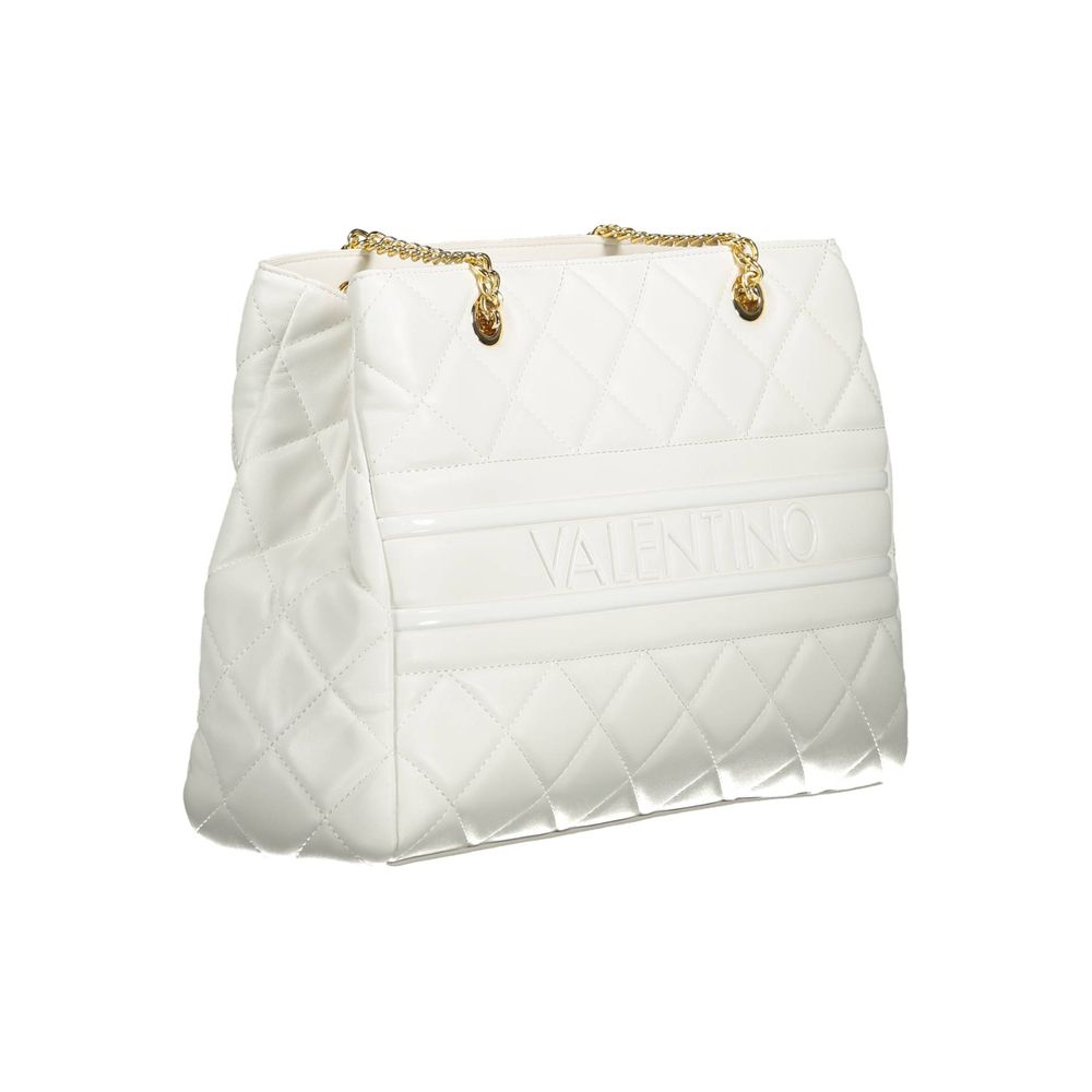 Mario Valentino Weiße Polyethylen-Damenhandtasche