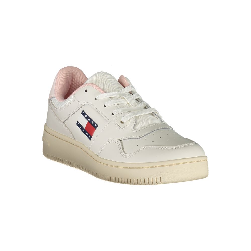 Tommy Hilfiger – Weiße Leder-Sneaker für Damen