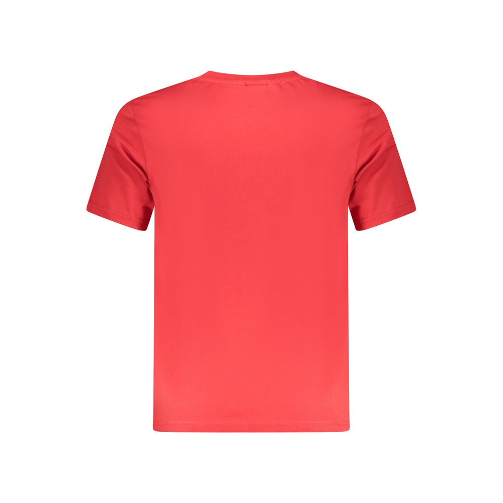 North Sails Rotes Herren-T-Shirt aus Baumwolle